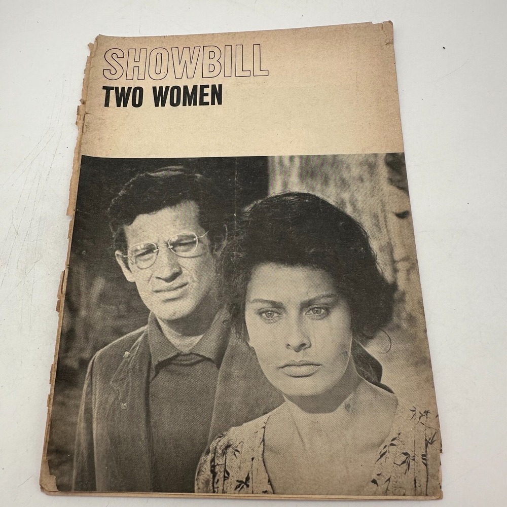 TWO WOMEN - THE SUTTON THEATRE SHOWBILL - SOPHIA LOREN - BELMONDO - JUNE